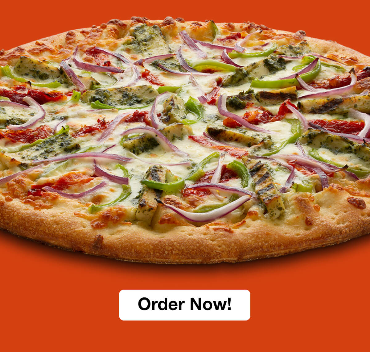 Spicy BBQ Chicken Pizza. Order Now!